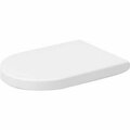 Duravit Toilet Seat w/Slow Close Hinges, White, With Cover, Elongated 0063390000